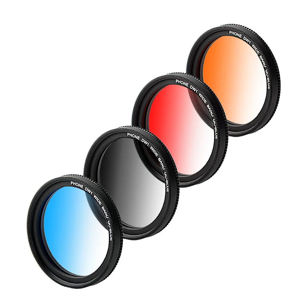 

ZOMEI Universal 37mm Clip-On Graduated Gray Filters kit for Cell Phone Camera Lens with clip