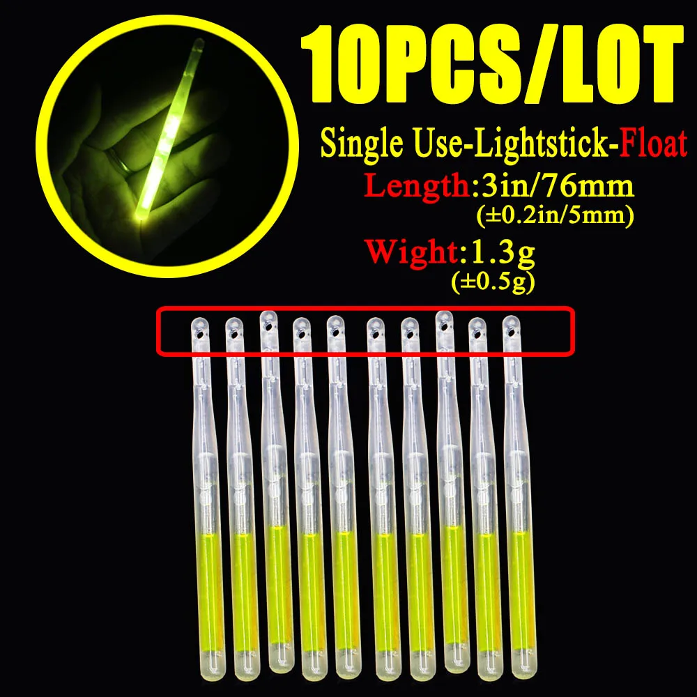 as photo 10 шт./пакет 4,5*40 мм рыболовный поплавок флуоресцентный Lightstick ночник плавающий стержень огни темно-палке - Цвет: as photo