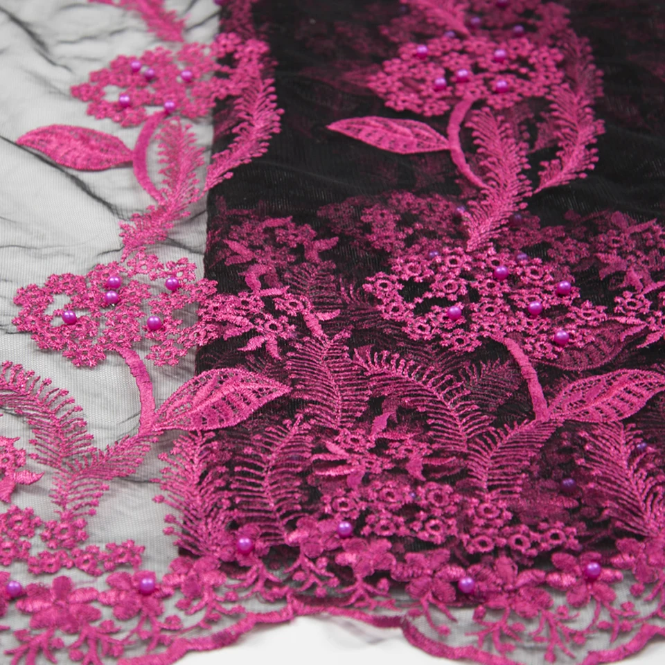 Последний Виноград Красный Африканская кружевная ткань 2018 высокое качество