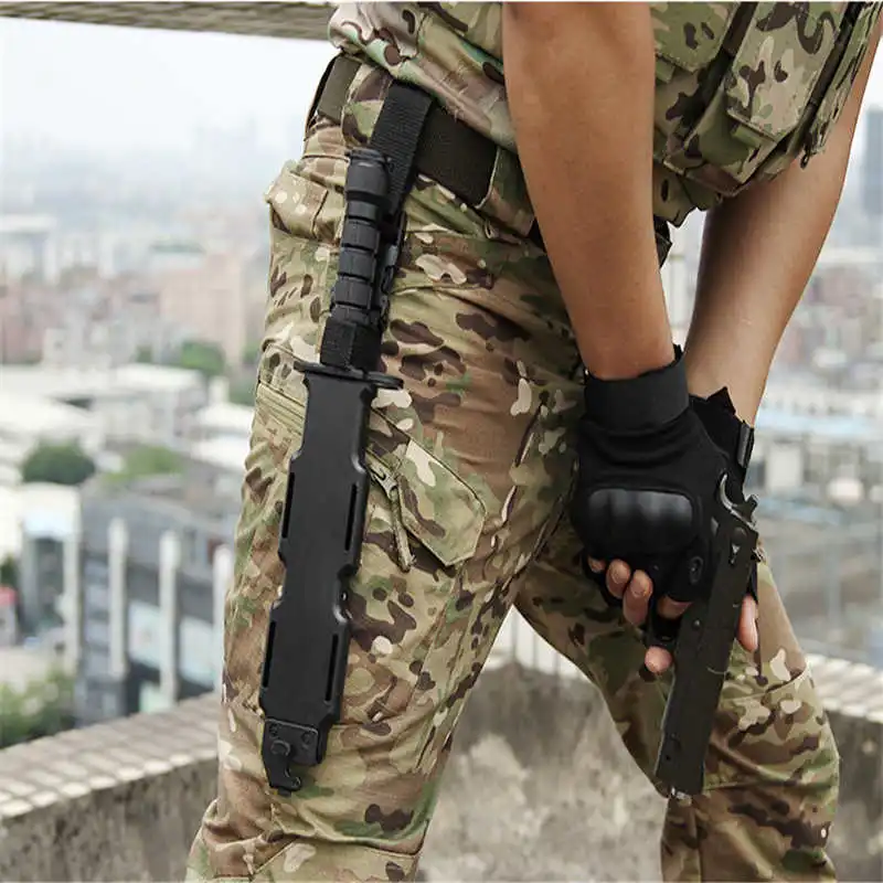 CS GO контр страйк выживание тактический коготь шеи настоящий боевой бой Тактический тренировочный M9 резиновый пластиковый мягкий нож косплей игрушки