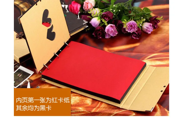 10 дюймовый Свадебный фотоальбом ручной работы винтажная фоторамка для