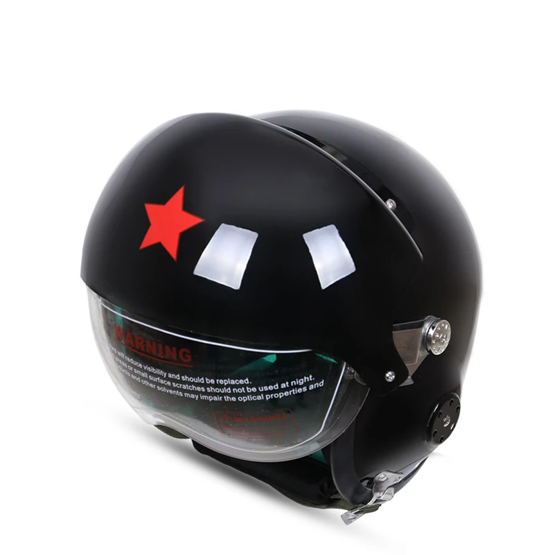 CHCYCLE китайские военно воздушные силы Jet Pilot открытым лицом мотоцикл зеленый шлем