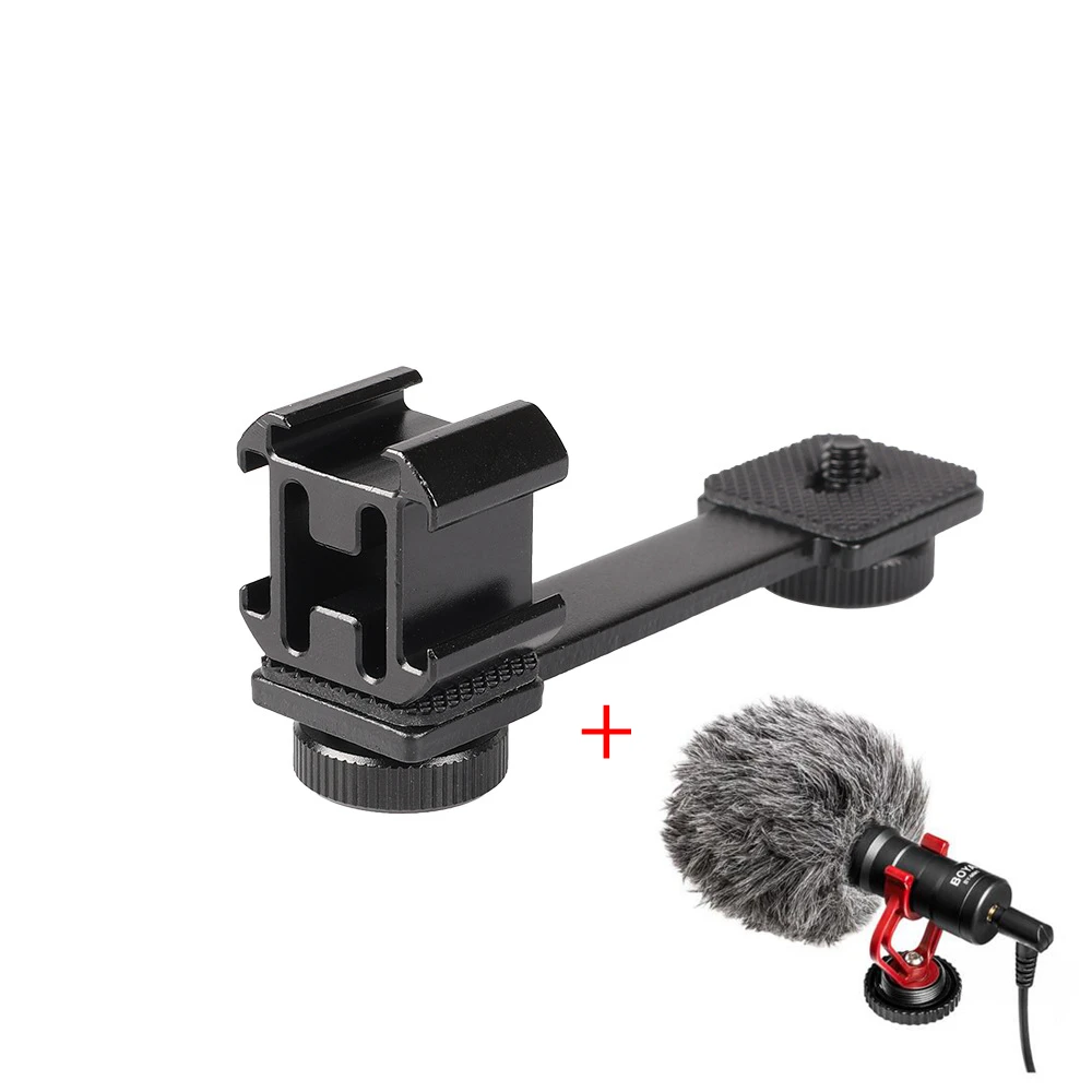 Boya BY MM1 микрофон 3 в 1 тройной телефон удлинитель для Zhiyun Smooth 4 DJI OSMO мобильный