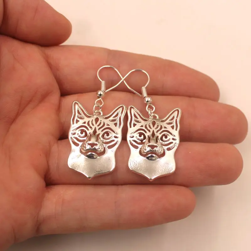 Mdogm милый сиамский Кот животные Ювелирные наборы ожерелье серьги подвеска