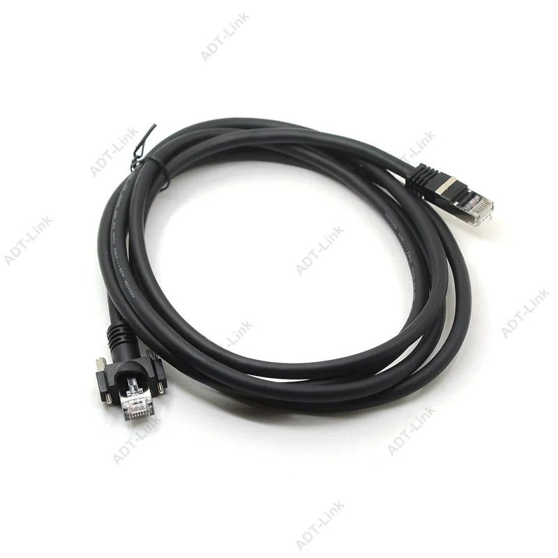 GIGE гигабитный Ethernet кабель с винтами монтажный замок промышленный цифровой