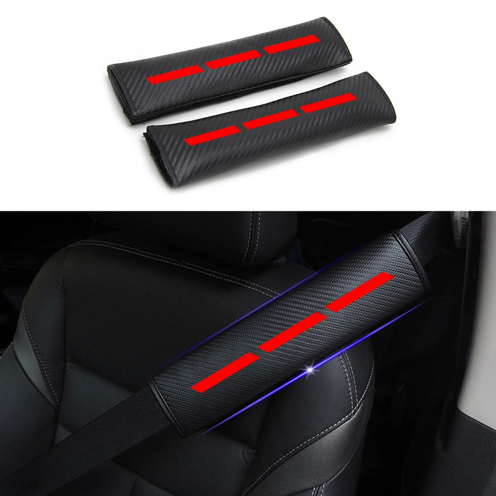 For Audi A1 A3 A4 A4L A5 A6 A6L A7 A8 S3 S5 S6 S7 S8 Q3 Q5 Q7 Car Safety Seat Belt Cover Reflective Seatbelts Shoulder Pads | Автомобили и