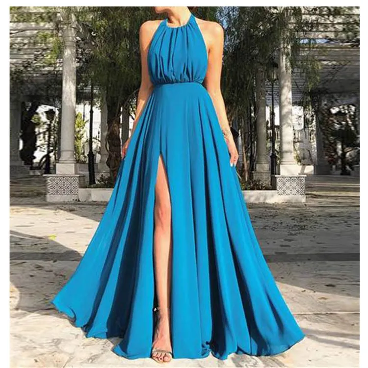 Женское пляжное платье с открытой спиной Бандажное длинное макси Пляжное Платье