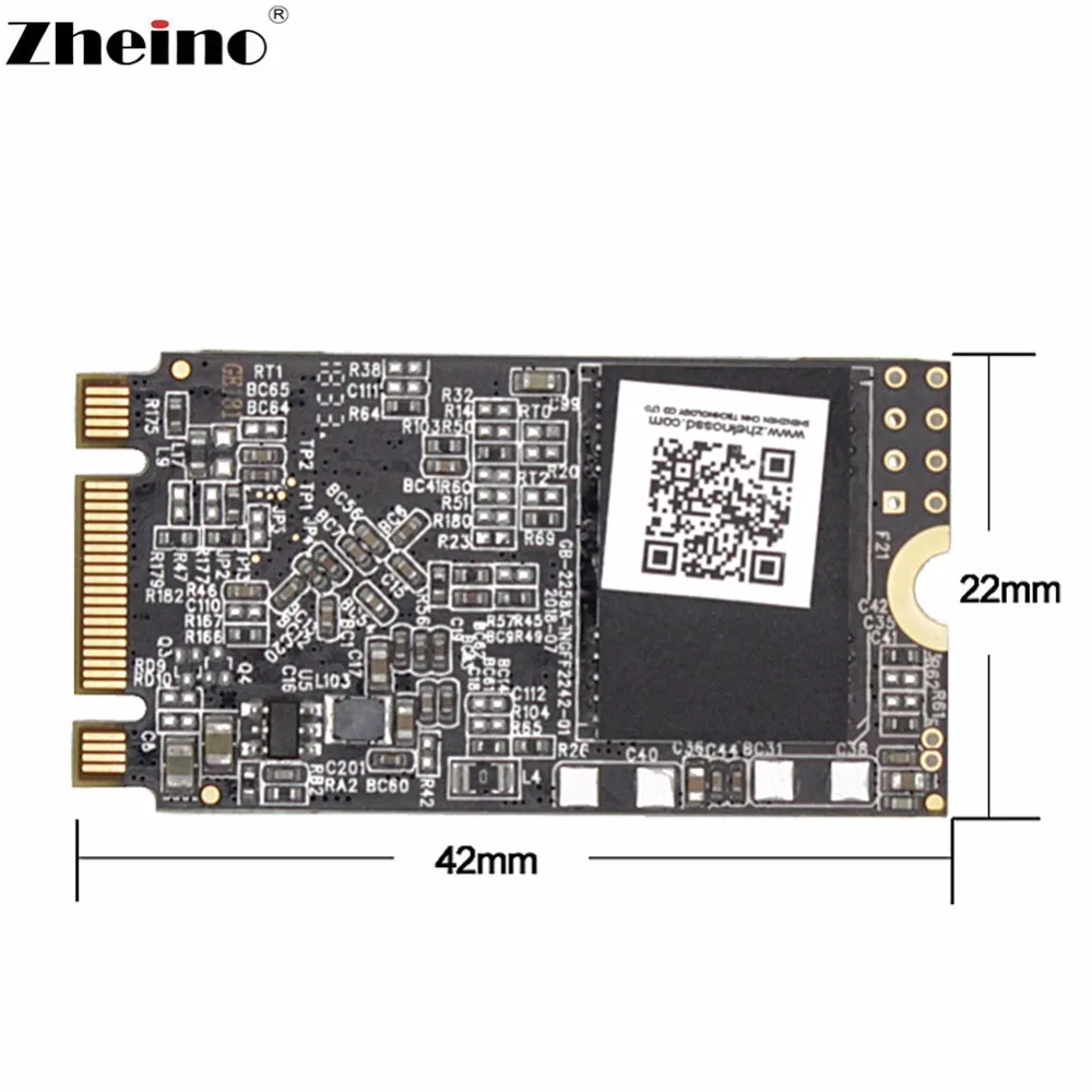 Zheino M.2 2242 SSD 64 GB NGFF SATA Внутренний твердотельный диск для ноутбука|Внутренние