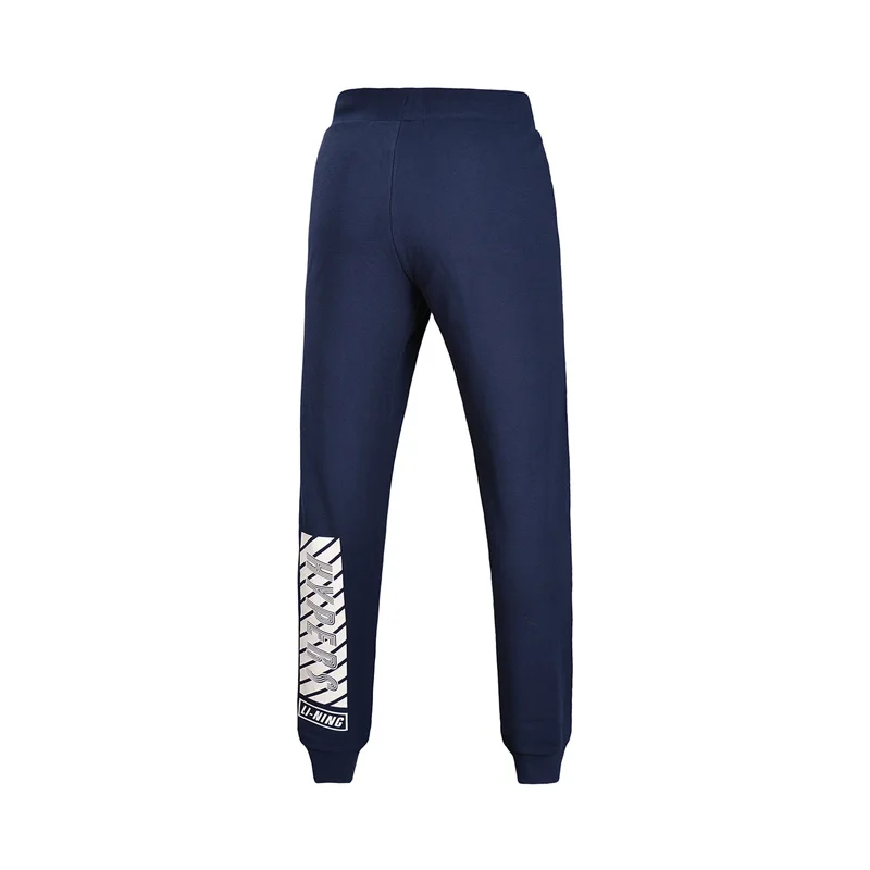 Li-Ning, новинка 90%, мужские трендовые спортивные штаны, обычная посадка, 10% хлопок, полиэстер, подкладка, теплые спортивные штаны AKLM595 CONF17