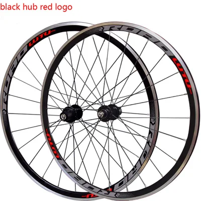 700C black red LUTU дорожный велосипед V Тормозные колеса 700c Элитные колеса из алюминиевого сплава для велосипеда передние 20H задние 24H дорожные колеса - Цвет: 700C black red
