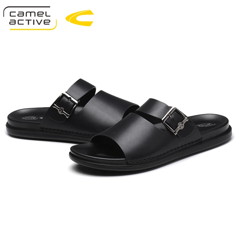 Camel Active/Новинка Летние шлепанцы из искусственной кожи для улицы Мужская обувь