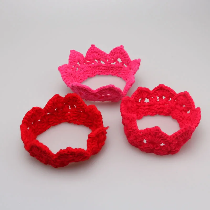 Новинка 2019 Красивая повязка на голову принцессы детская вязаная шапка с короной