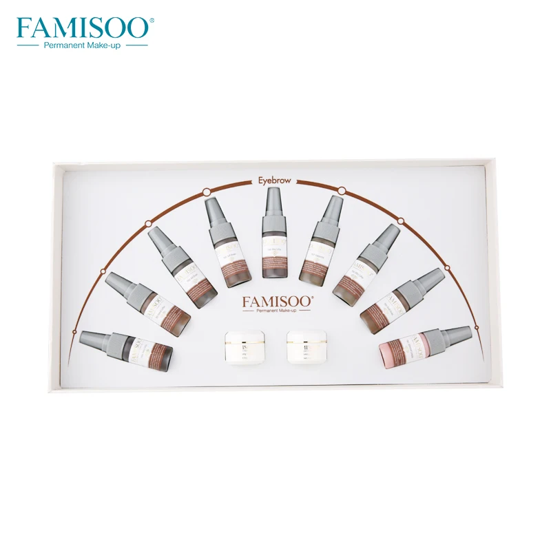 FAMISOO роскошный 1 комплект 9 топов уровень чернил 2 шт. крем для профессионального