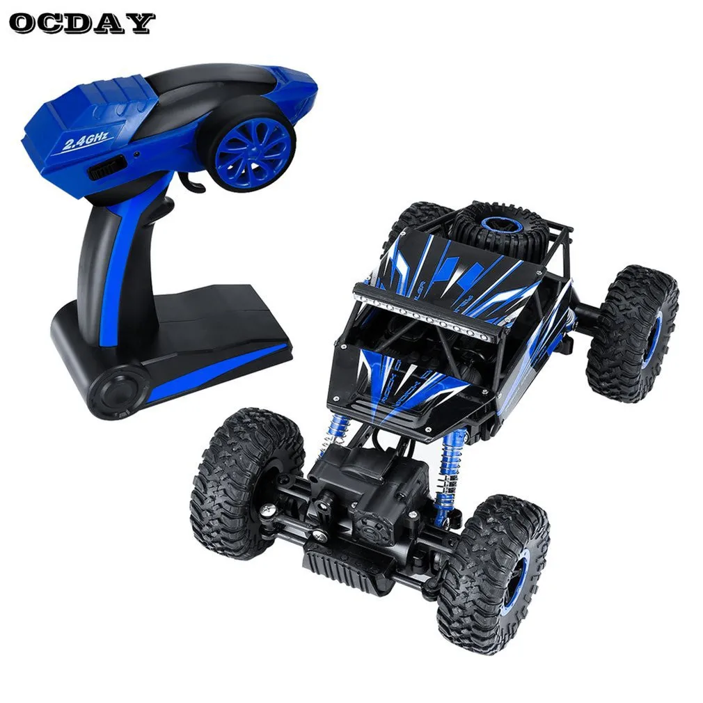 OCDAY 2,4 ГГц RC автомобиль 4WD Рок Гусеничный ралли скалолазание автомобиль 4x4 двойные двигатели Bigfoot автомобиль дистанционное управление Модель внедорожный автомобиль игрушки