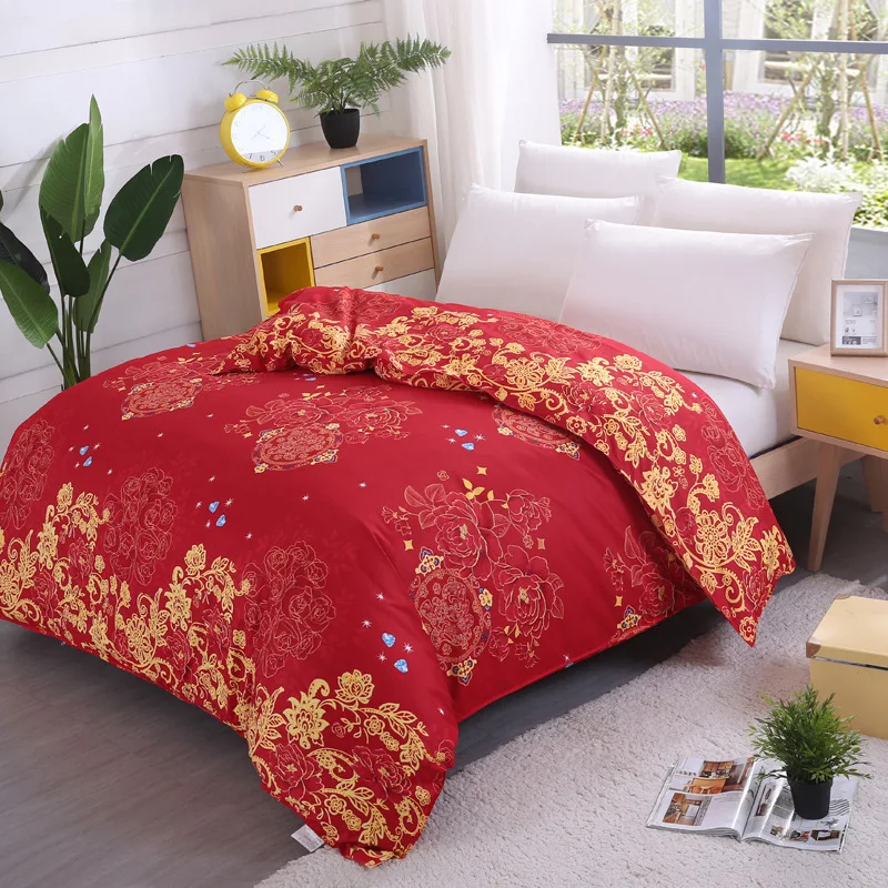 Пододеяльник 180x230 толстый мягкий хлопковый одеяло чехол постельное белье для