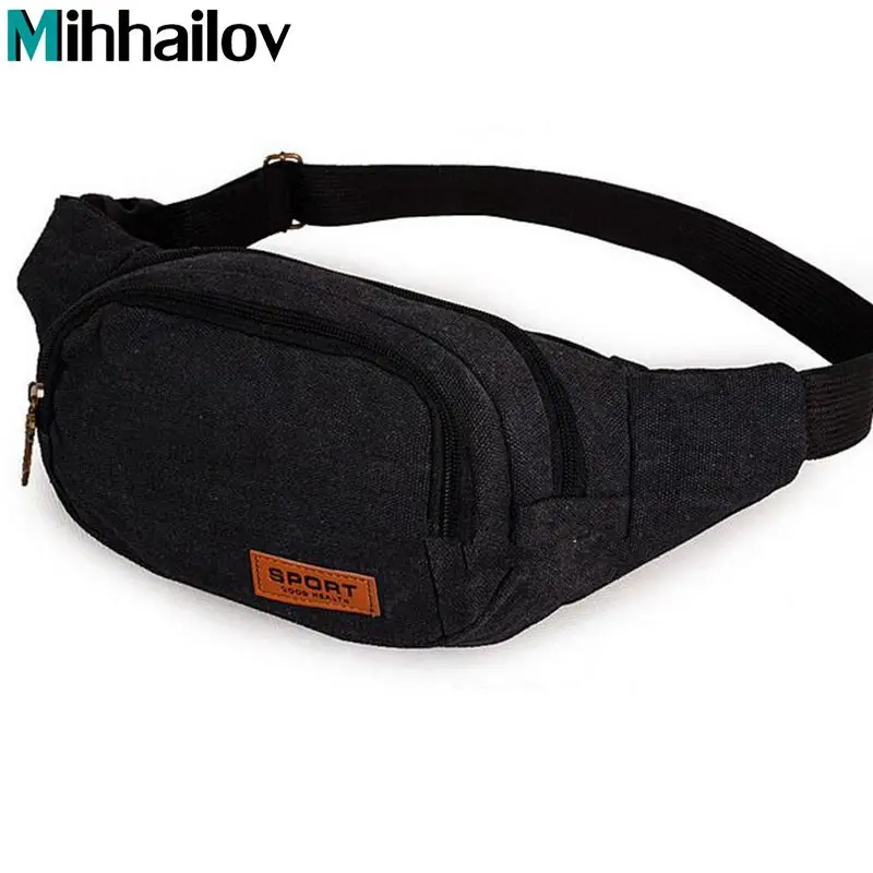 Винтажная мужская сумка-мессенджер повседневная дорожная холщовая маленькая