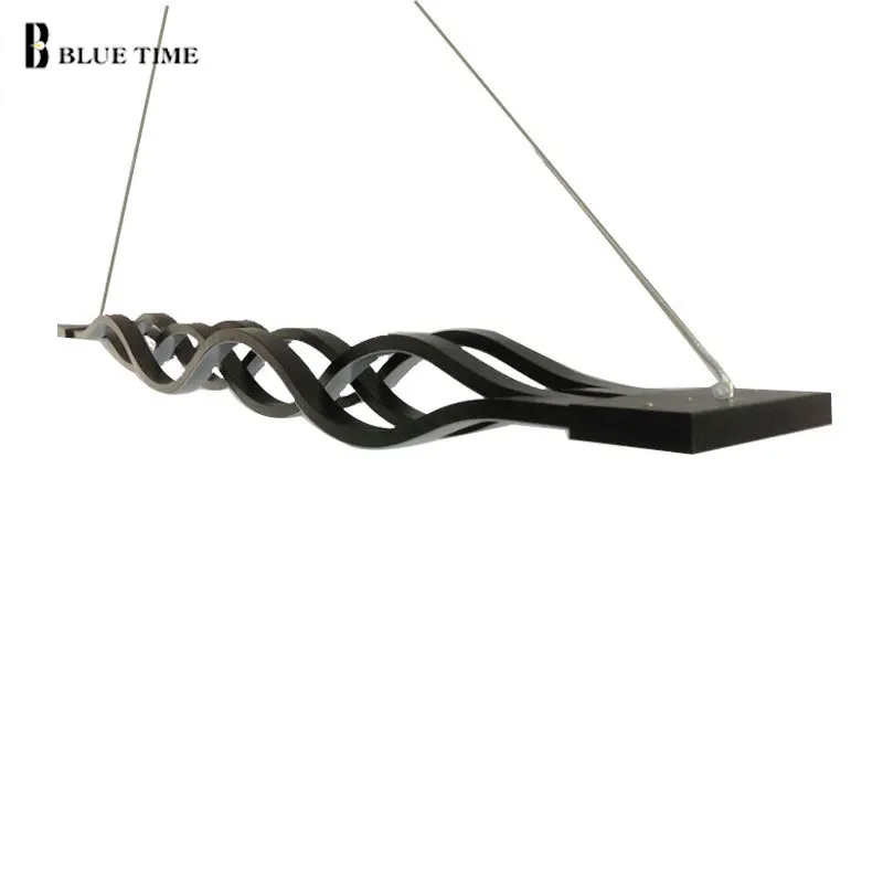 Black&ampWhite Frame Modern Led Chandelier For Dining room Kitchen Living Luminaires Hanglamp Lighting Fixtures | Лампы и освещение