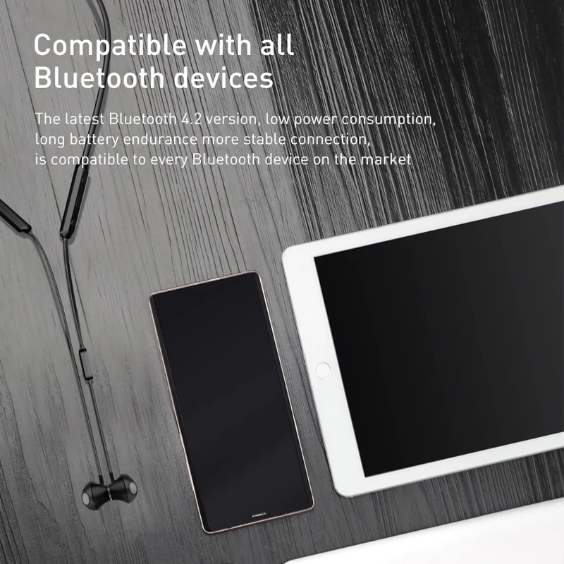 Baseus магнитные Bluetooth наушники Беспроводные спортивные музыка бас устойчивое с