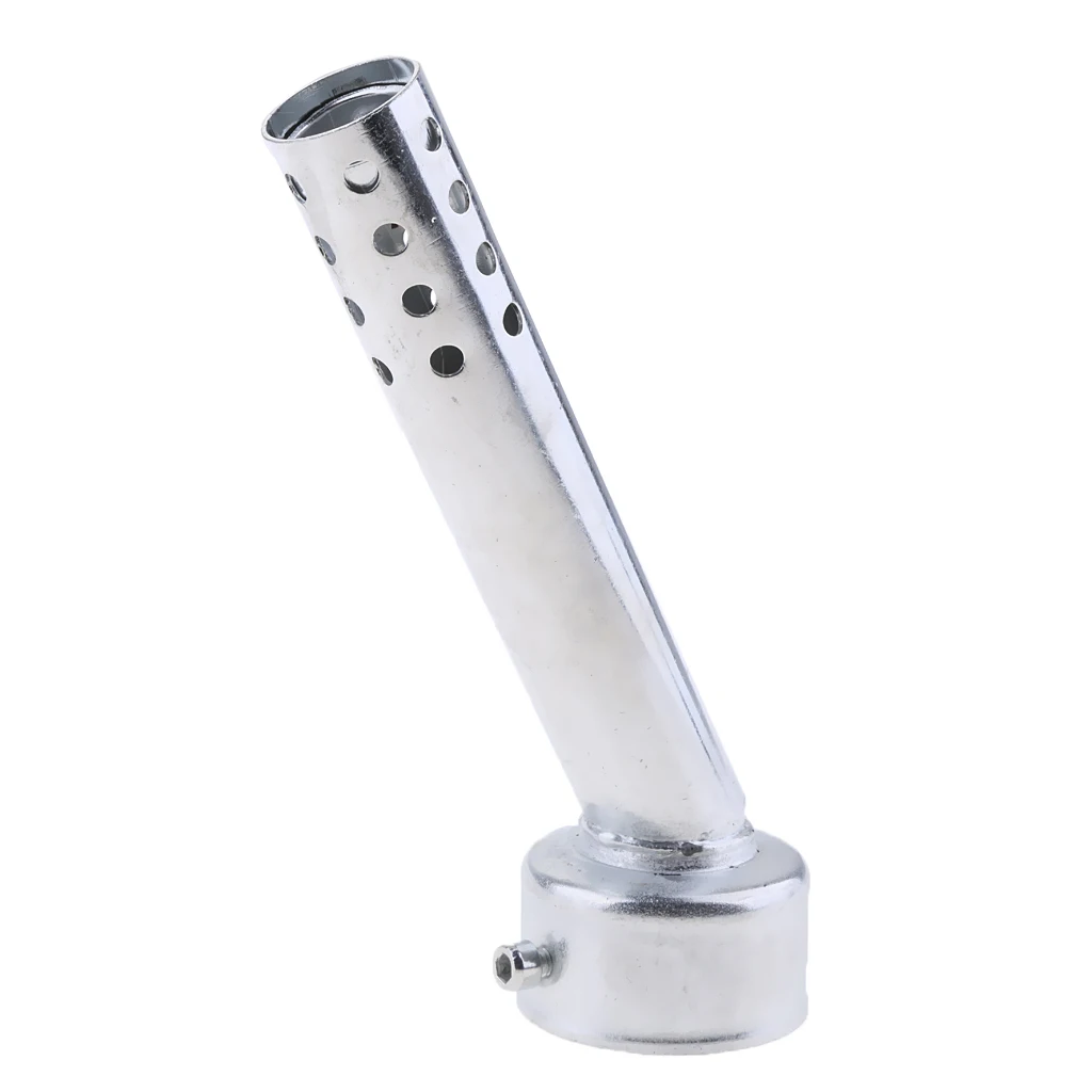 

80mm Universal Motorcycle Angled Exhaust Insert Baffle End Can DB Killer Silencer Muffler Elbow 47mm-49mm Pipes
