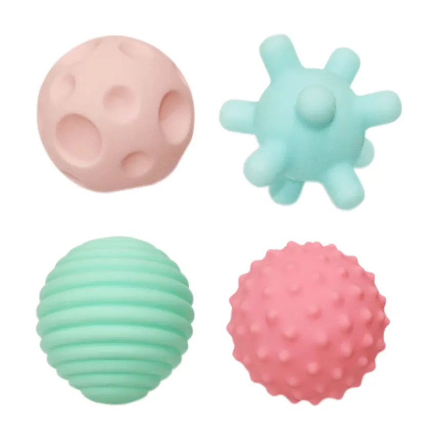 

Baby Bath Toys Textured Multi Ball Develop Baby's Tactile Senses Touch Hand Swimming Water Toy Massage Soft For Kids