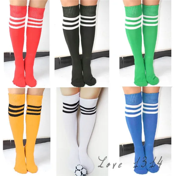 Новинка чулки высотой до бедра хлопковые колена гетры в полоску 6 цветов белые