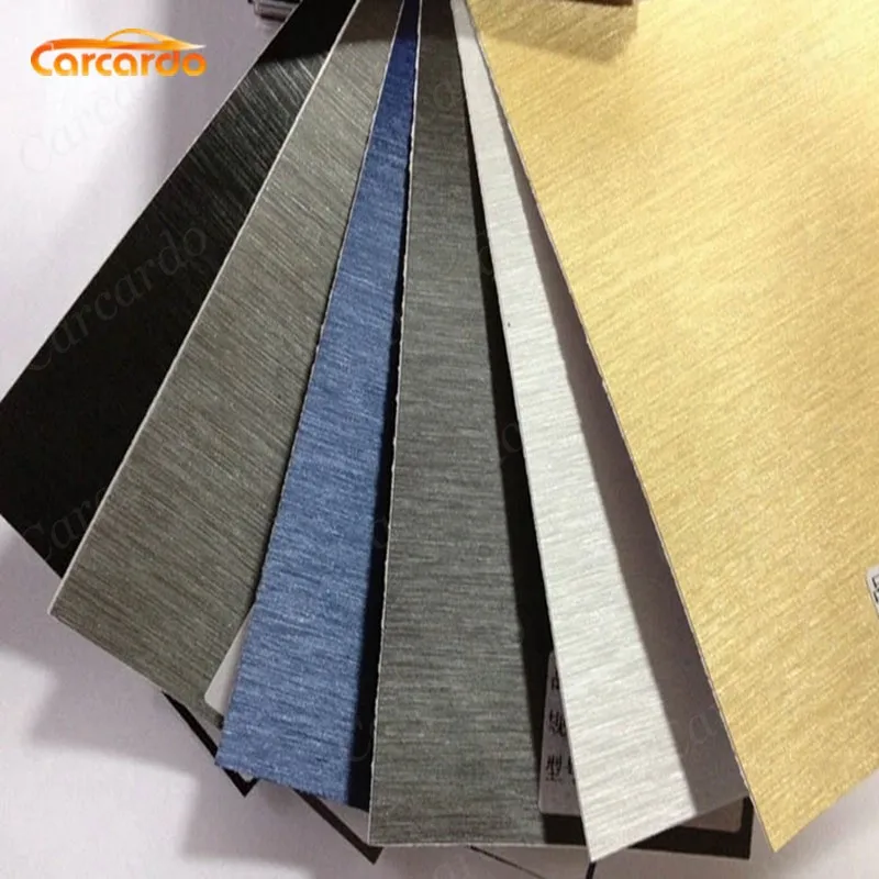 

Carcardo 1.52Mx50cm Aluminum Brush Vinyl Warp Auto Sticker Aluminium Vinyl Car Sticker Car Wrap Car Accessories Exterior