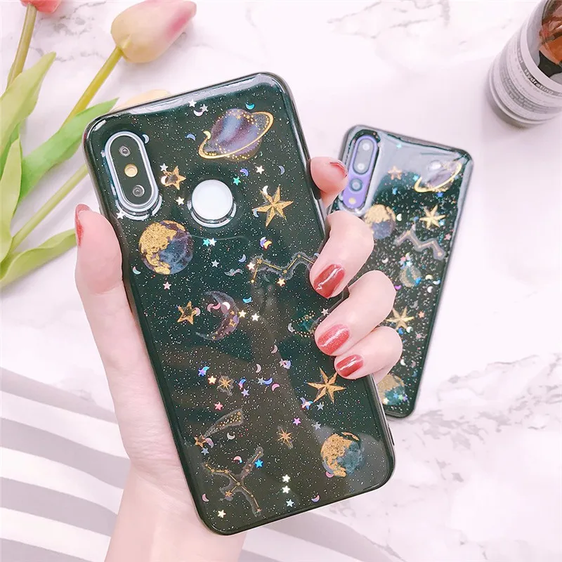 Блестящий Мягкий чехол для Huawei p30 Lite P20 honor 10 lite 8X V20 MATE20 NOVA 3I P Smart 2019 Y9 Y6 2018|Бамперы| |