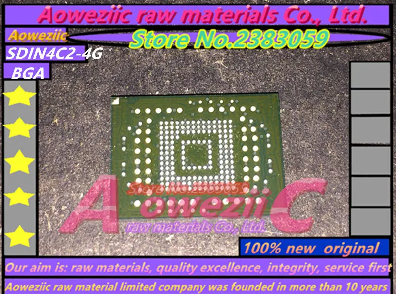 

Aoweziic 100% new original SDIN4C2-4G BGA memory chip SDIN4C2 4G