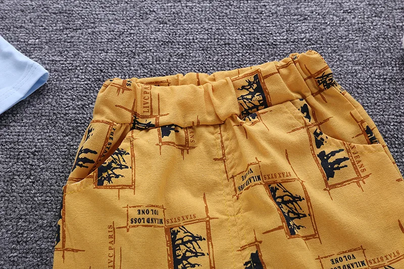 New Summer Children Boy Girl Clothes Fashion Kids Cotton Clothing Suit Toddler Cartoon T Shirt Shorts 2pcs Baby Casual Tracksuit | Детская
