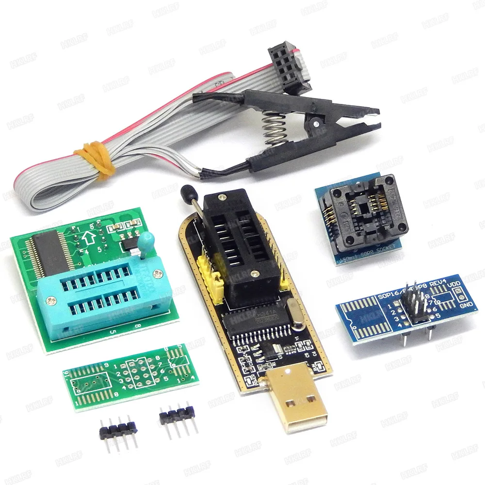 CH341A программист биос + SOIC8 SOP8 тестовый зажим 1 8 в адаптер для Iphone 150mil 24 25 серия EEPROM