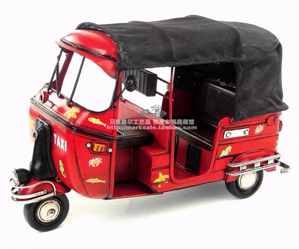 Железное Кованое железо ручной работы 1948 такси ретро Оловянное Искусство и