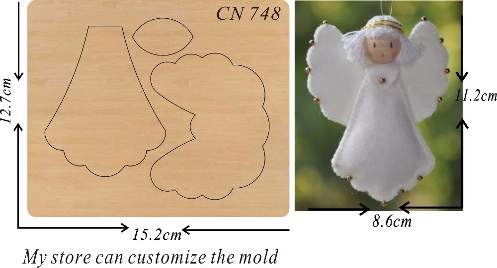 Ангел Сделай Сам 748 высечка и деревянные штампы|Вырубные штампы| |