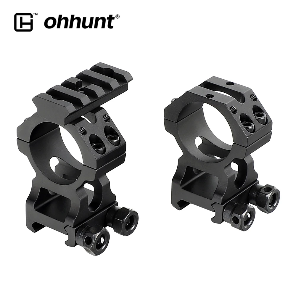 Ohhunt Тактический рок-твердый 25,4 мм 30 мм прицел Пикатинни кольца охотничьи оптические прицелы крепления с верхней рейкой для AK 47 AR15