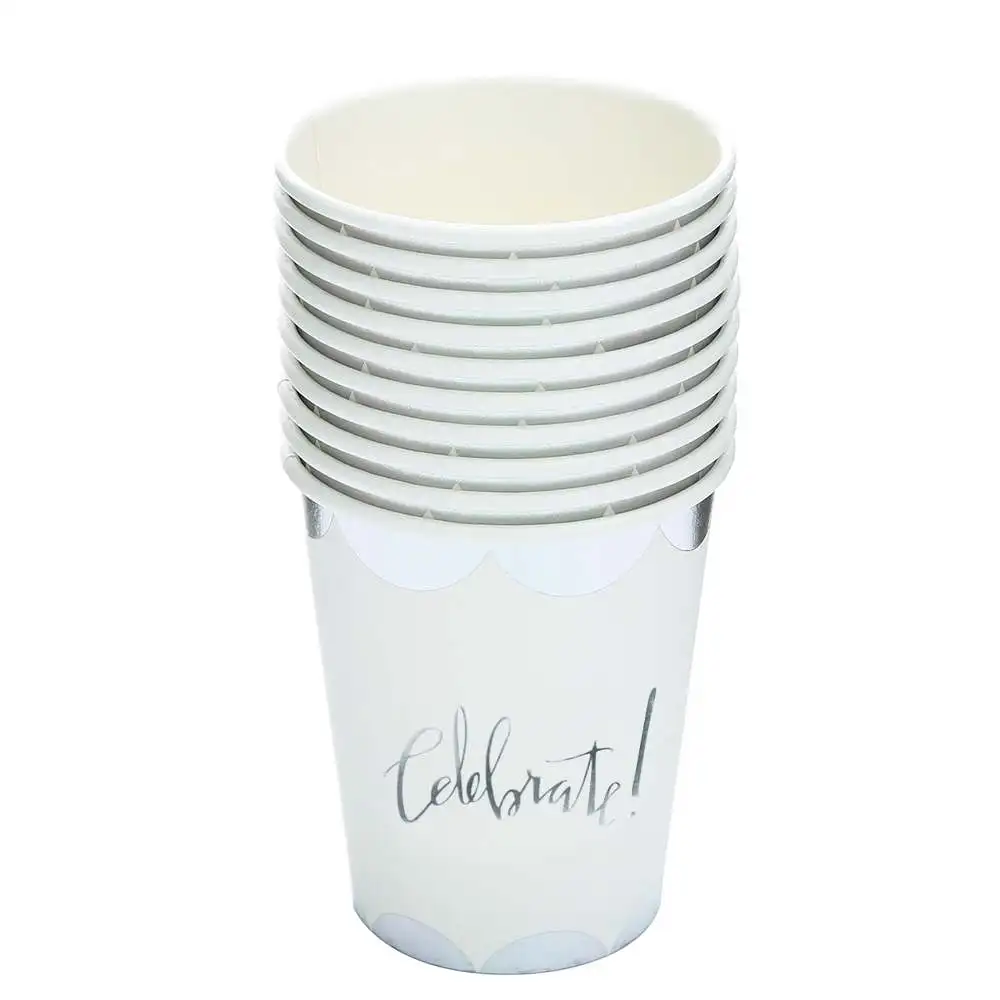 T cup 10pcs 1 упак./лот из розового золота в горошек Бумага салфетка вечерние Девы древесины Бумага салфетка с бантом для свадебной церемонии, дня рождения украшения дома поставки - Цвет: T cup 10pcs