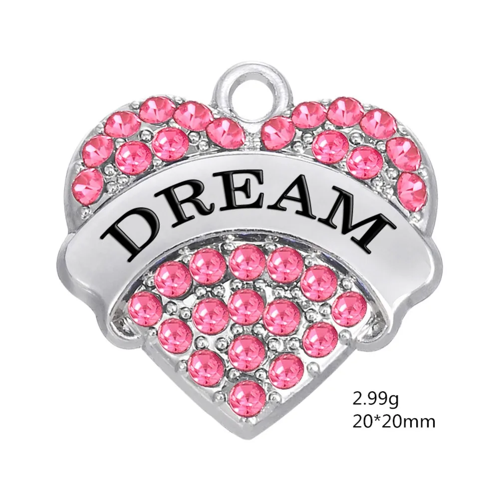 Рыболовные крючки вдохновляющие 2017 &quotмечта&quot Сердце Хрустальные Подвески для