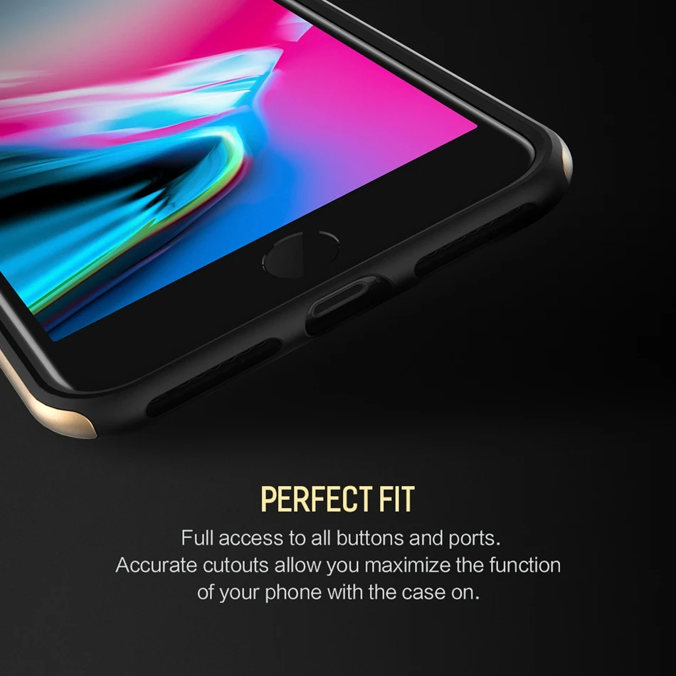 ROCK роскошный чехол Royce для iphone 8 Plus, тонкий бронированный чехол для Apple, чехол на заднюю панель для iPhone8, чехол на булавке, 8 чехол