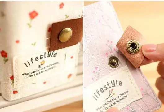 Визитница для удостоверения личности держатель визиток из хлопчатобумажной