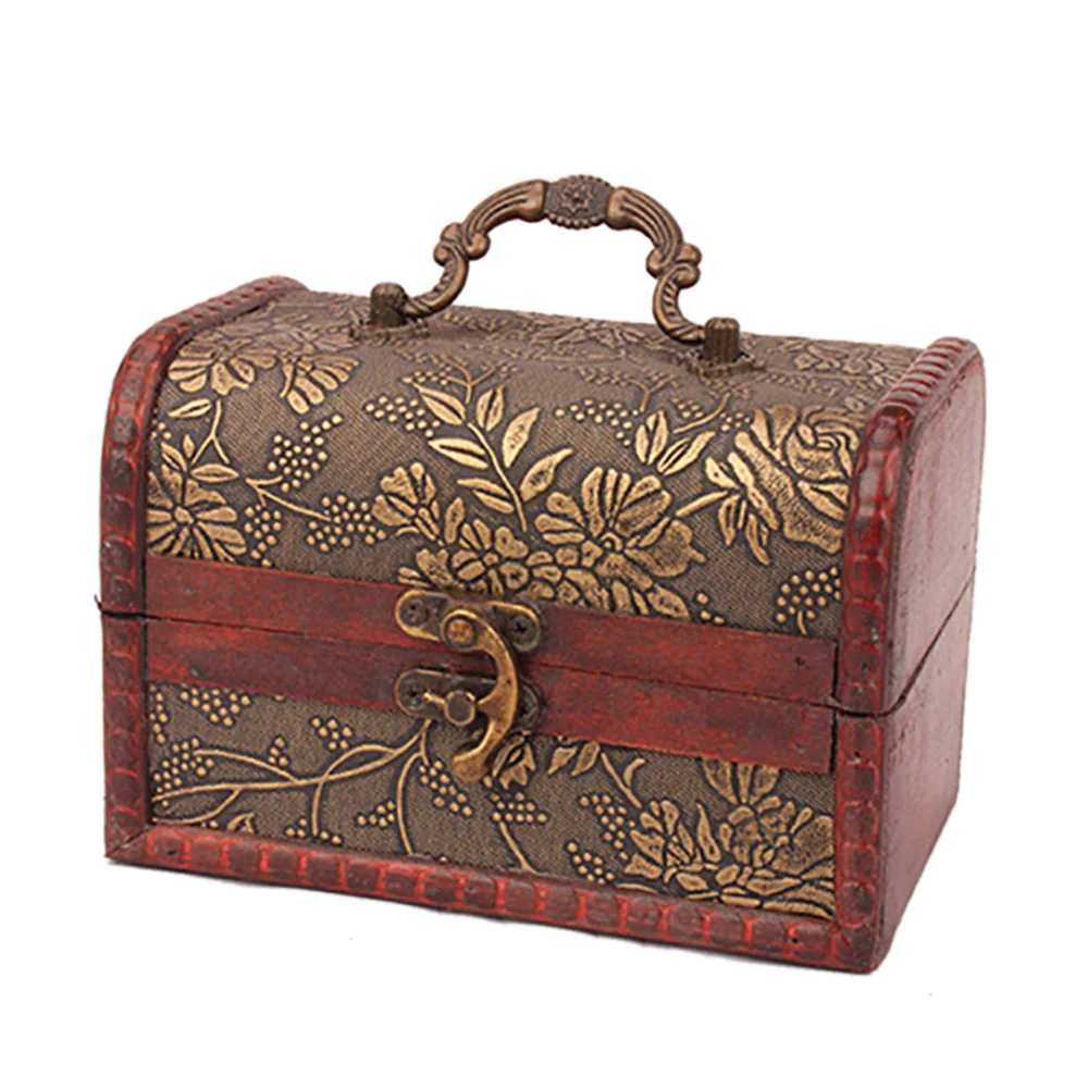 2019 винтажный металлический замок деревянная коробка ювелирное сокровище