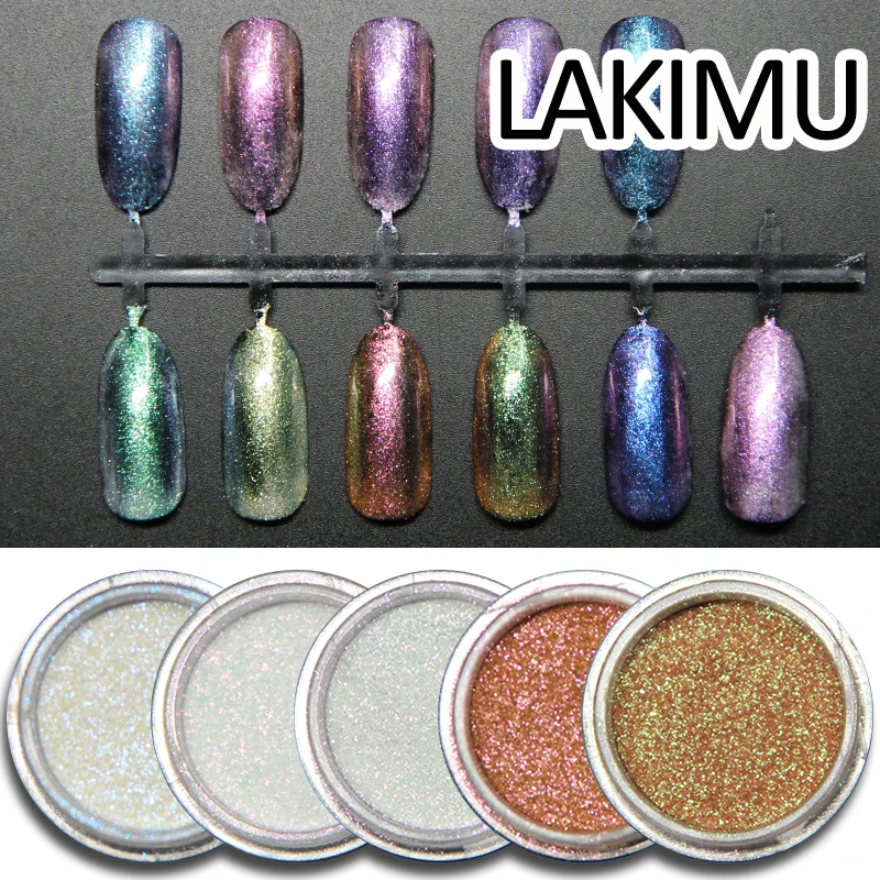 LAKIMU 1 г блеск для ногтей неравномерный Хамелеон УФ Led Полупостоянный DIY магический