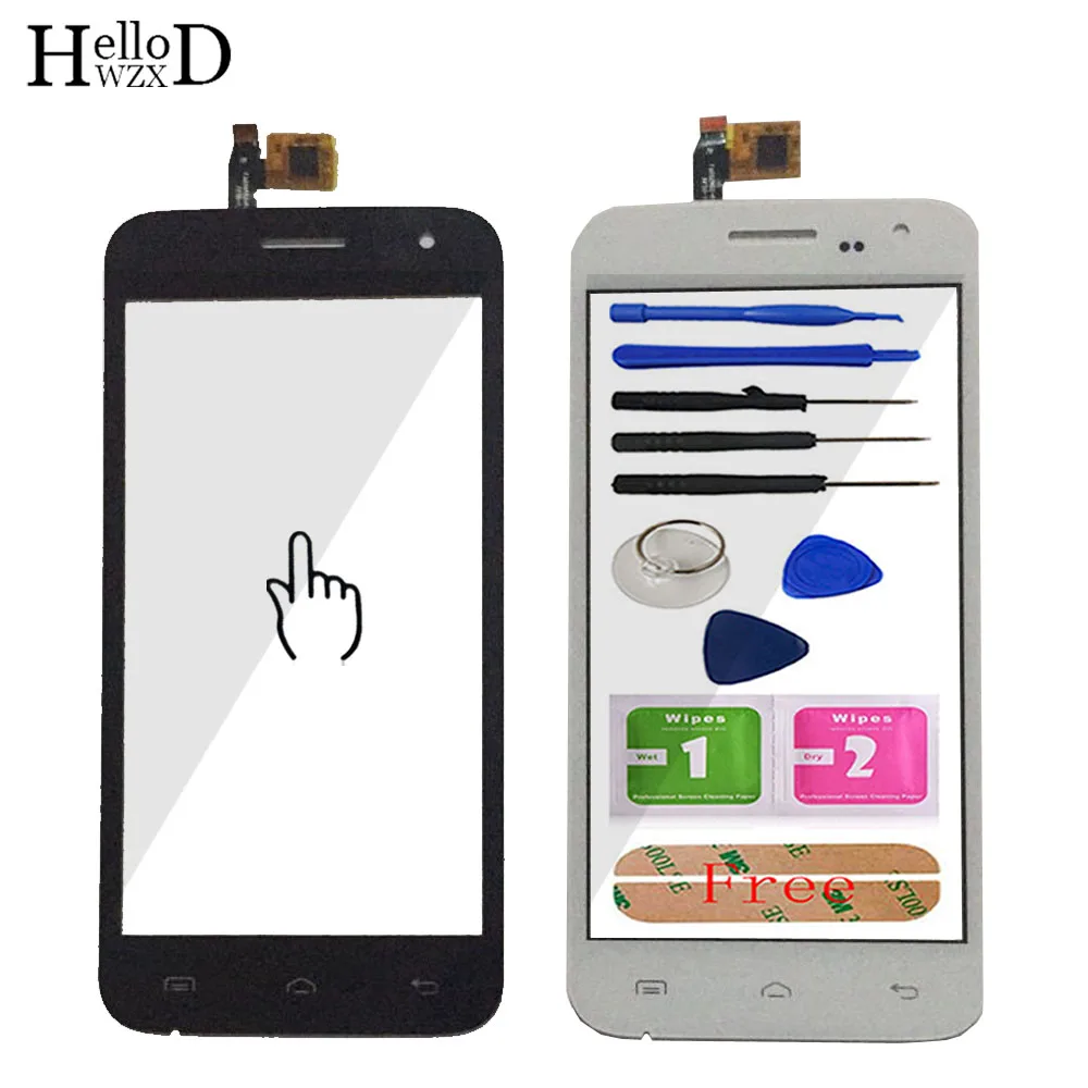 

Touch Screen Front Glass For Doogee Voyager DG310 DG 310 Touch Screen Digitizer Panel Sensor 5.0'' Mobile Tools Adhesive