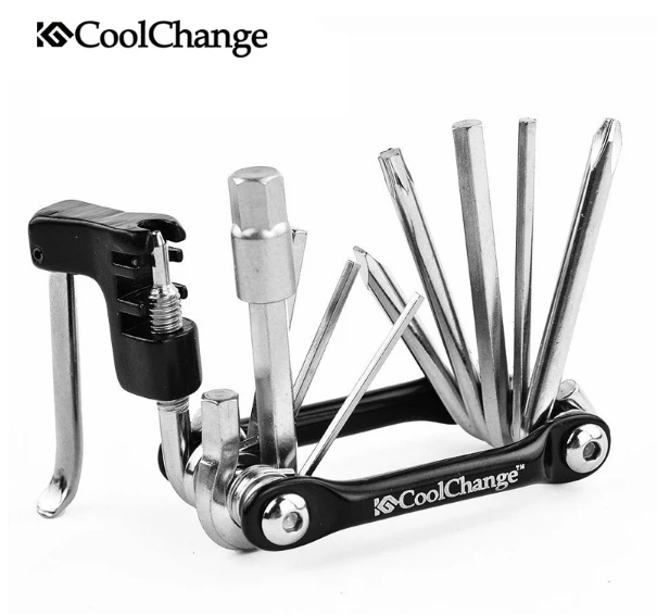 Coolchanger 11 в 1 многофункциональные велосипедные Инструменты для ремонта велосипеда
