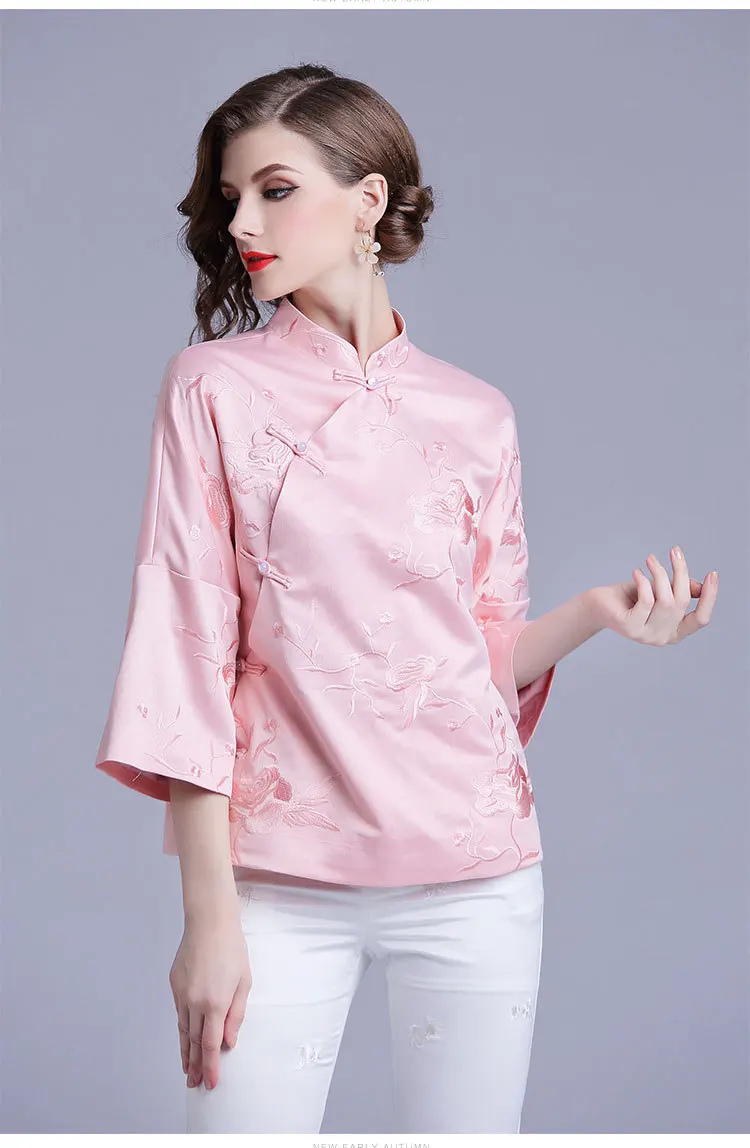 Chinese traditional jackets shirts embroidery new year red costumes | Тематическая одежда и униформа