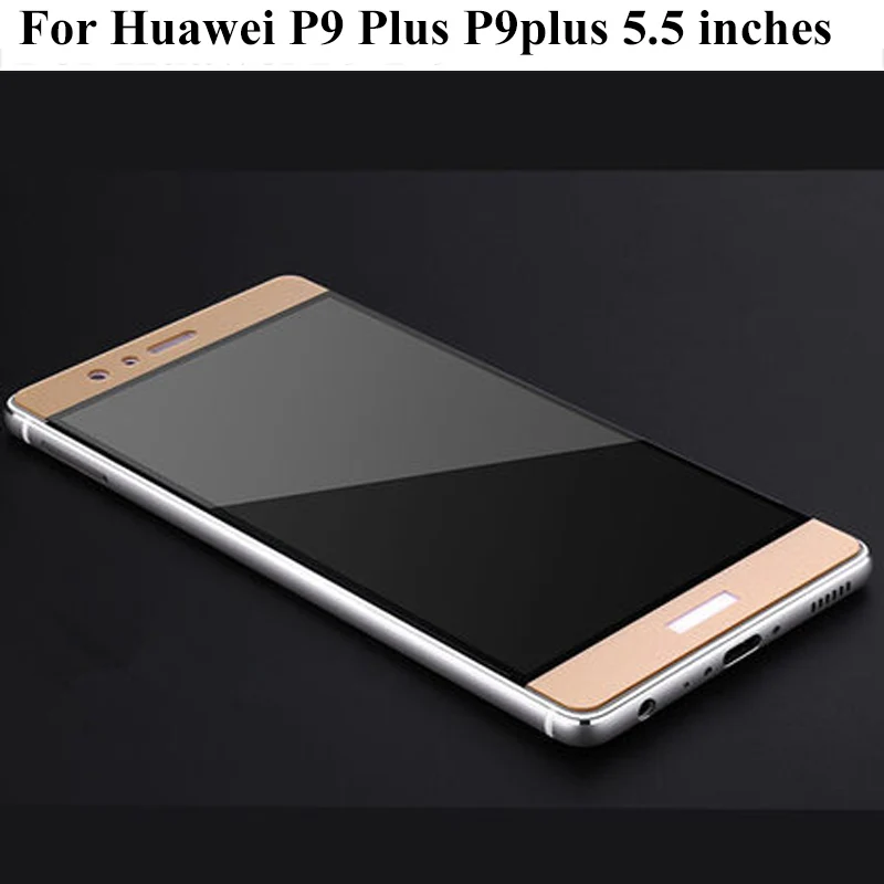 Золотисто белое ультратонкое закаленное стекло 9H для Huawei P9plus P 9 plus P9 полное