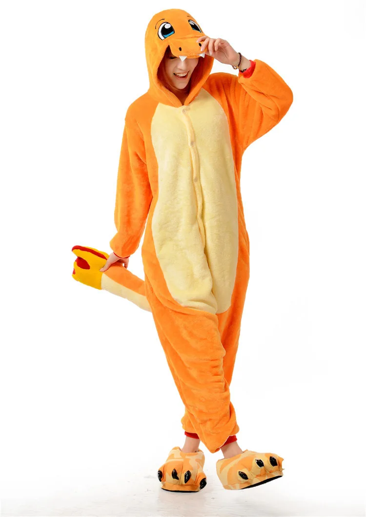 2019 унисекс пижамы с животными для взрослых Onesie Fire Dragon Bear ободок ушками кошки