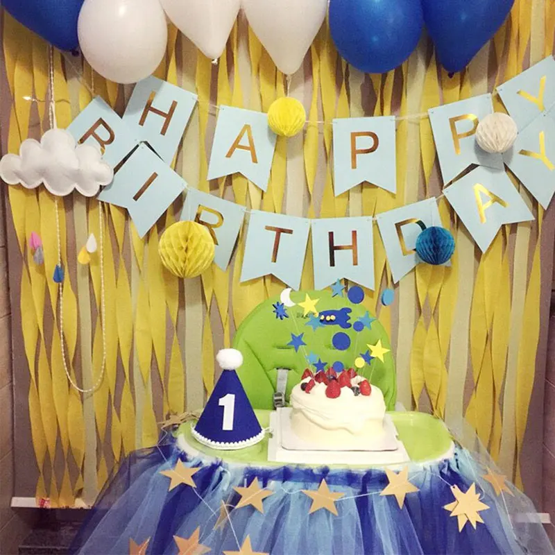 Fishtail блестящие фотообои с золотыми буквами розовые струны флажками декор для