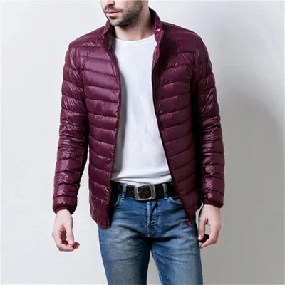 WineRed UNIVOS KUNI, зимний мужской топ без рукавов, однотонный, в полоску, мужской, длинный рукав, водонепроницаемый, с капюшоном, на молнии, ветрозащитный жилет, пальто, Q5231 - Цвет: WineRed
