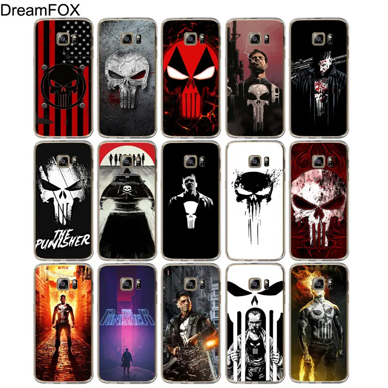 DREAMFOX M359 The Punisher Soft TPU Silicone Case Cover For Samsung Galaxy Note S 7 8 9 10 10e 11 11e Lite Edge Plus |