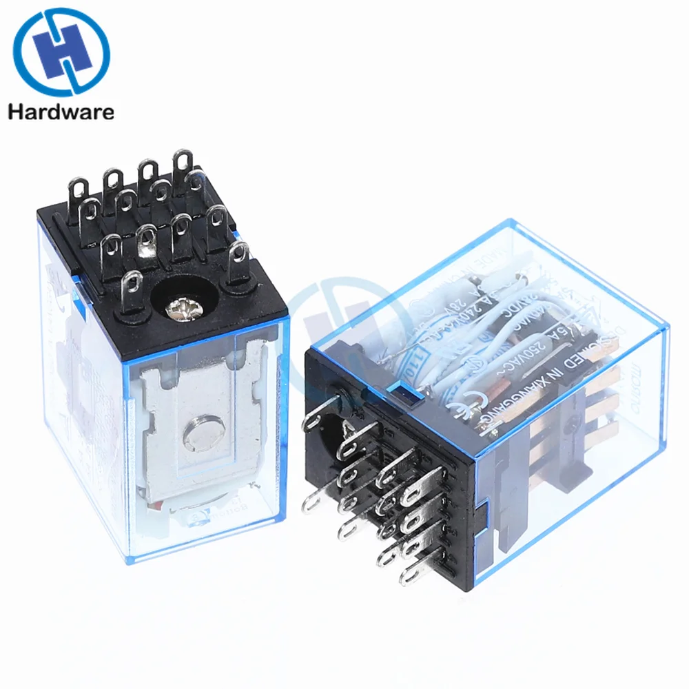 MY4NJ катушки DC12V DC24V AC110V AC220V HH54P 5A 220V Миниатюрный электромагнитный реле общего назначения