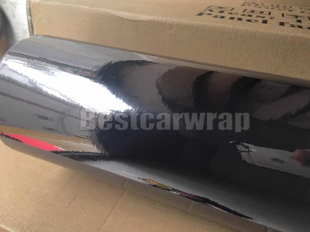 Черная растягивающаяся хромированная автомобильная пленка PROT WRAP S виниловая