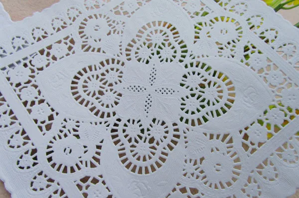 (100 шт./лот) 8 ''кружево квадратной бумаги салфетки для рукоделия Doyleys Свадебные